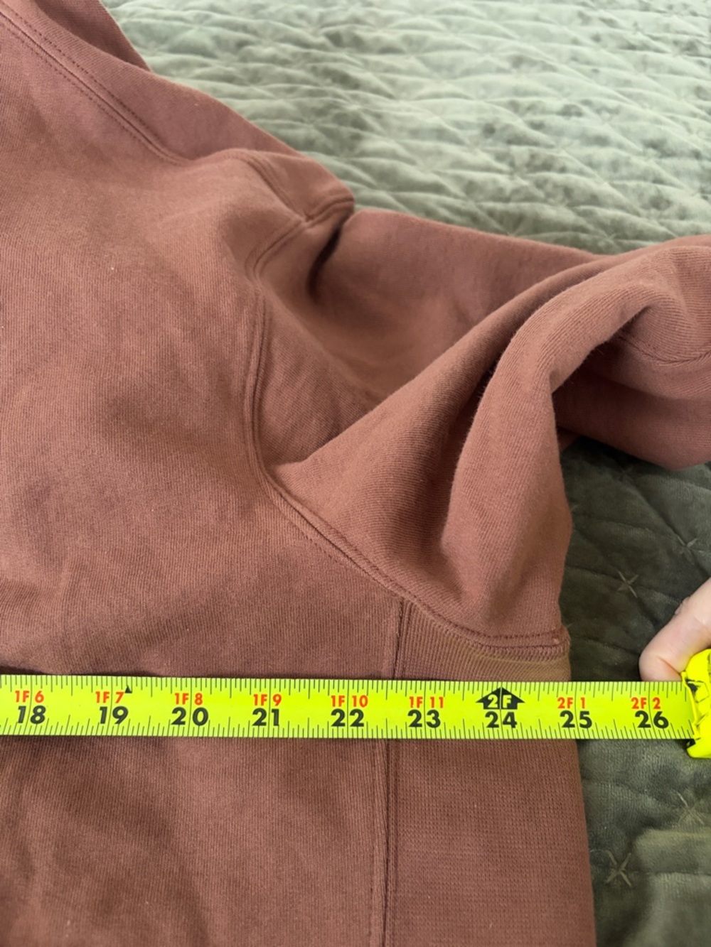 American Giant Mens Relaxed Classic Full Zip Up Hoodie Sweatshirt brown sz large - Picture 7 of 8